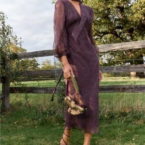 Lady Pipa Nabuco Dress Floreza Burgundy